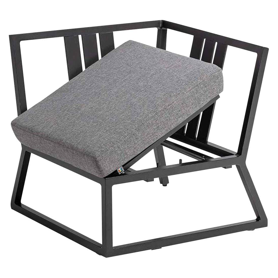 Spise-loungesett Ocean Skid aluminium/HPL antrasitt - Kettler