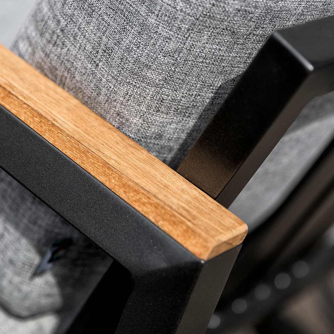 Spise-loungesett Ocean Skid aluminium/olefin antrasitt - Kettler