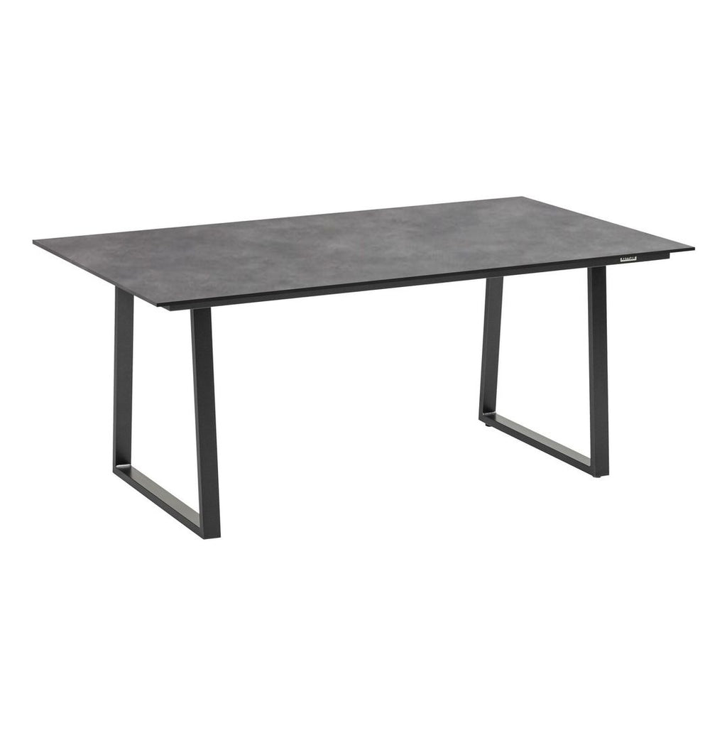 Spise-loungesett Ocean Skid aluminium 160x95 cm nærbilde Olefin-stoff