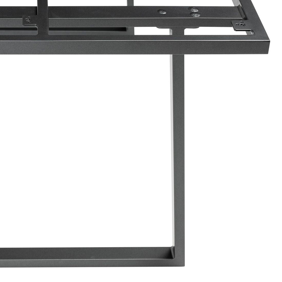 Spise-loungesett Ocean Skid aluminium 160x95 cm utsikt side