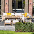 Spise-loungesett Santos akasie tau 150x90 cm forfra
