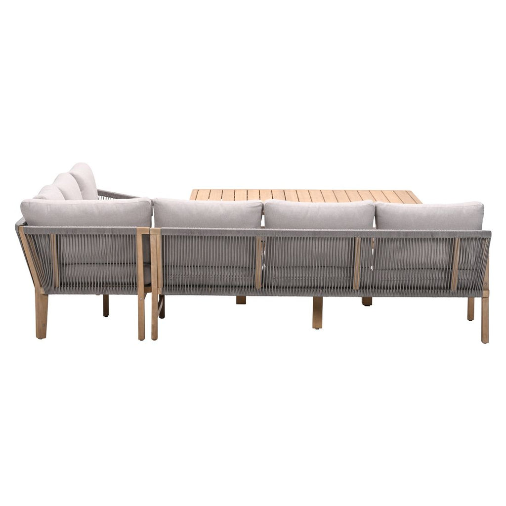 Oversikt av Spise-loungesett Santos akasie tau 150x90 cm