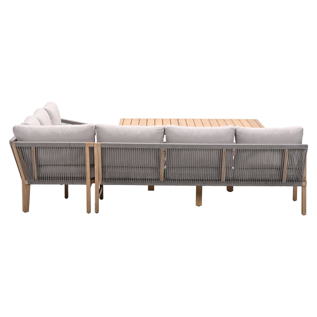 Oversikt av Spise-loungesett Santos akasie tau 150x90 cm
