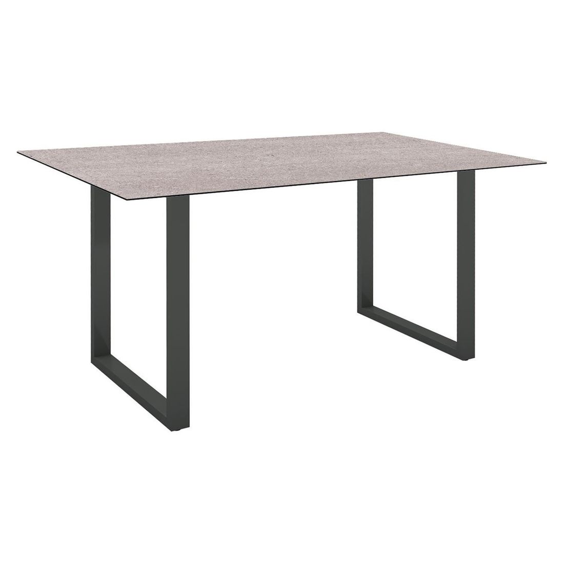 Nærbilde av Silverstar bordplate på Spise-loungesett Tammo aluminium/tau 160x90 cm