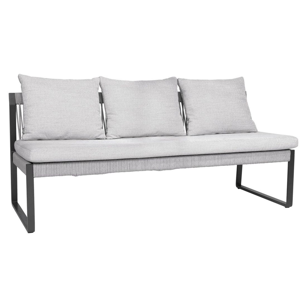 Spise-loungesett Tammo aluminium/tau 160x90 cm - Stern