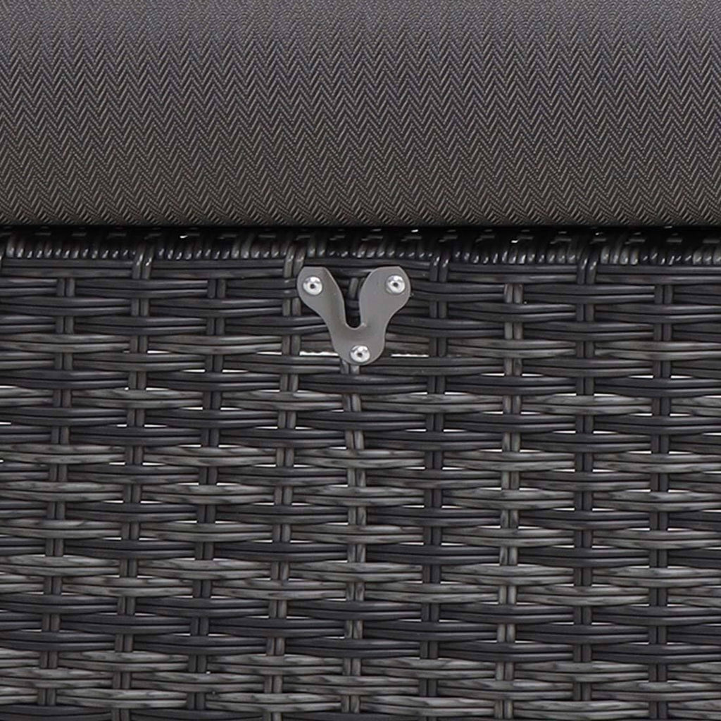 Spise-loungesett Taranto aluminium/polyrotting 140x85 cm - Siena Garden