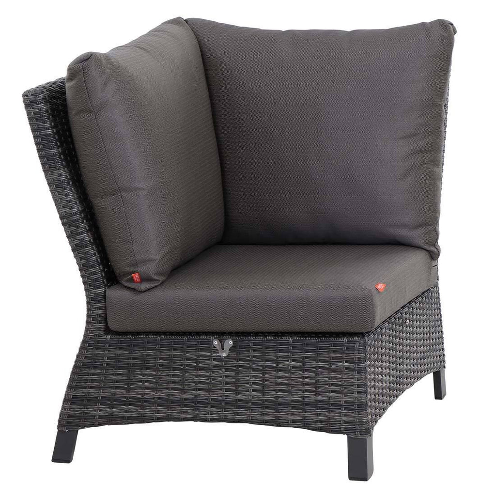 Spise-loungesett Taranto aluminium/polyrotting 140x85 cm - Siena Garden