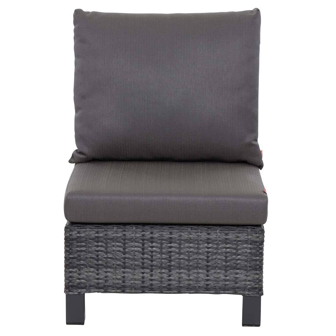 Spise-loungesett Taranto aluminium/polyrotting 140x85 cm - Siena Garden
