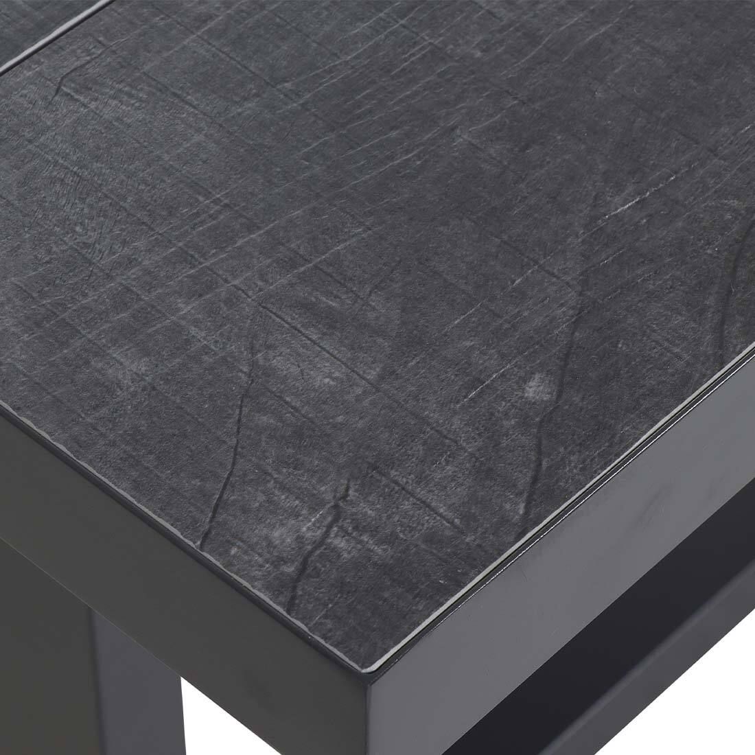 Spise-loungesett Taranto aluminium/polyrotting 140x85 cm - Siena Garden