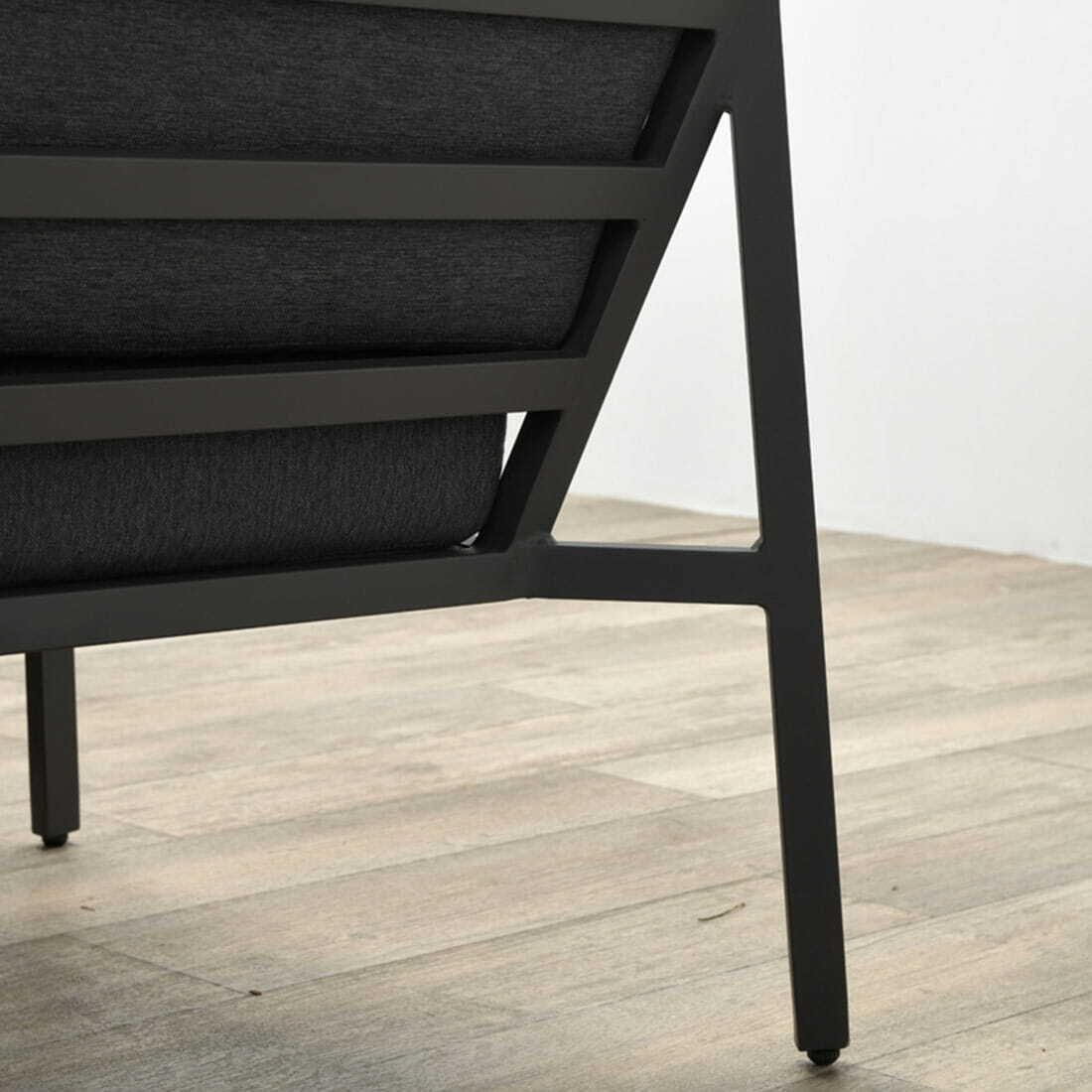 Spise-loungesett Wellington aluminium 100x100 cm - OUTLIV sittepute