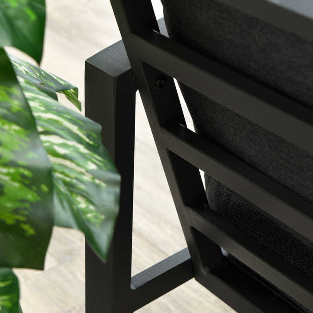 Spise-loungesett Wellington aluminium 100x100 cm - OUTLIV bordplate