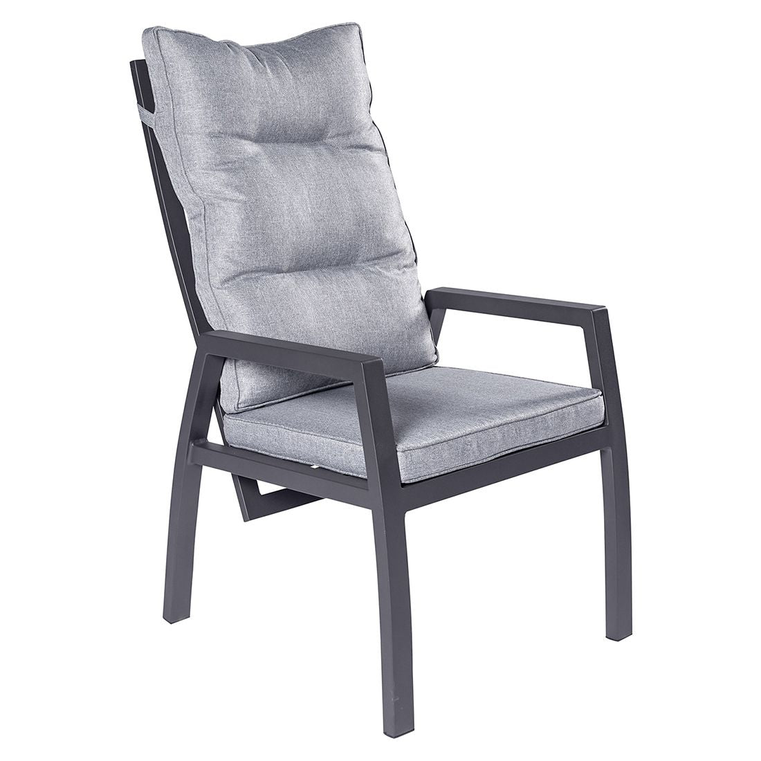 Nærbilde av justerbar ryggstøtte på Spisesett ute Bondino II 6 plasser aluminium 200/260x100 cm