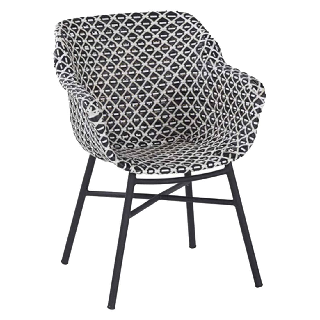 Spisesett ute Delphine 6 plasser, polyrotting/teak 240x100 cm nærbilde stol