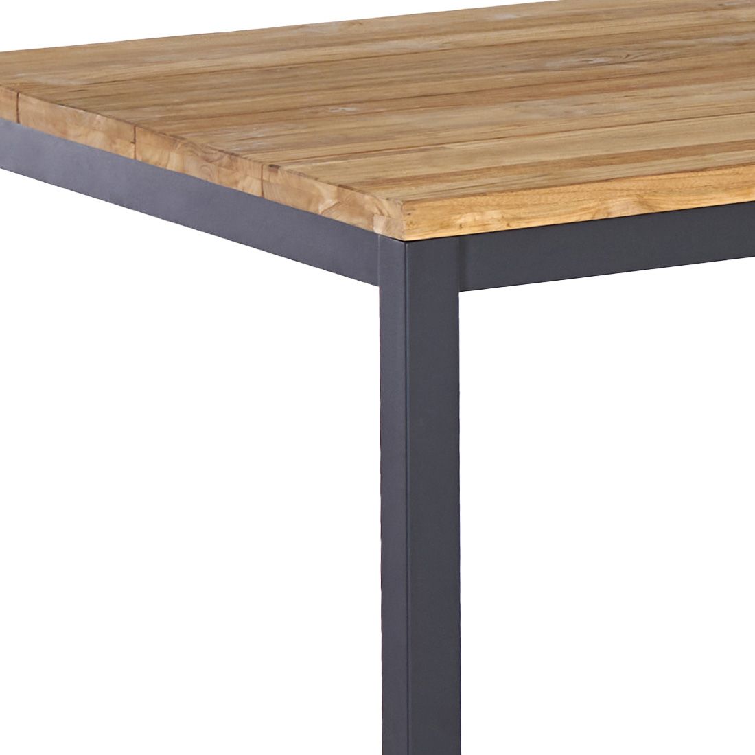 Spisesett ute Kobe 6 plasser aluminium teak 180x90 cm - OUTLIV oversikt