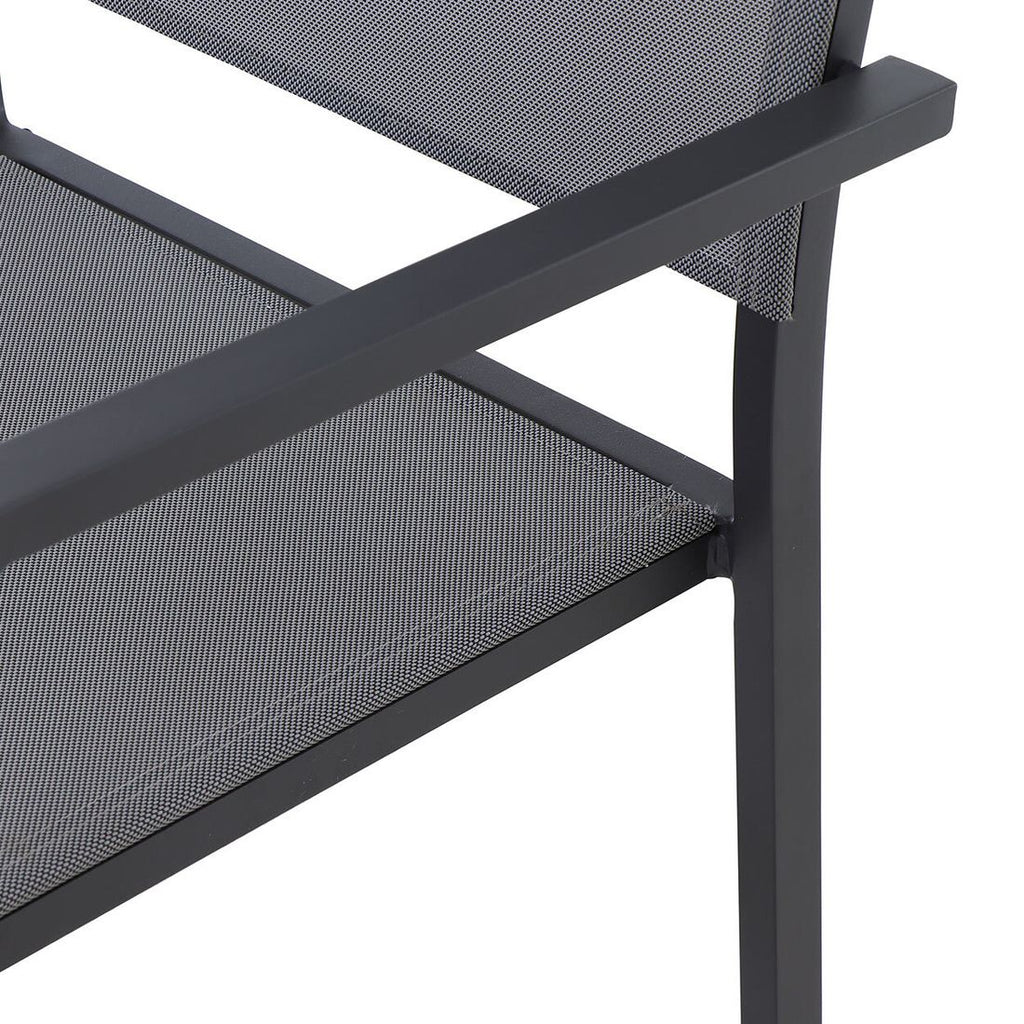 Spisesett ute aluminium keramikk 4 plasser - Siena Garden