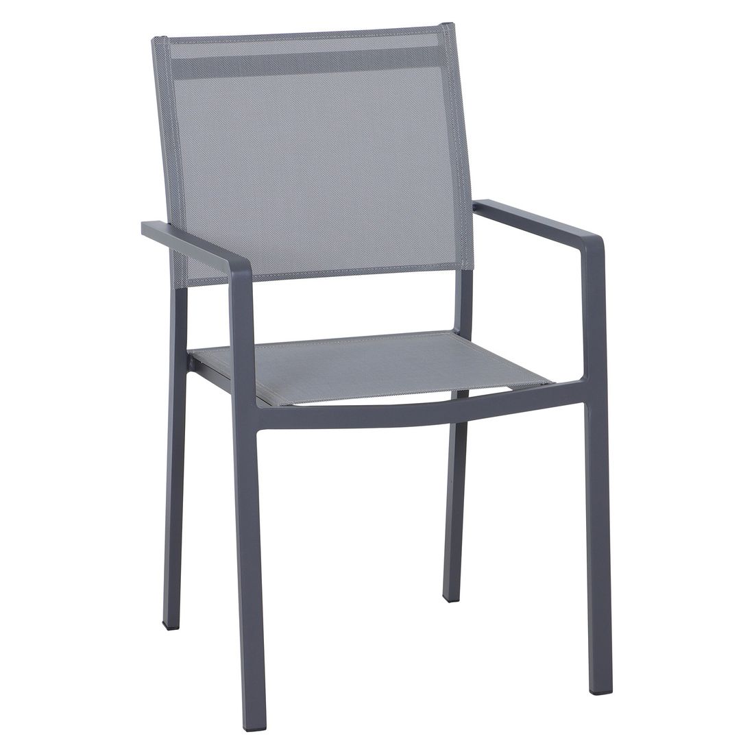 Spisesett ute Leeds aluminium keramikk 160x90 cm 4 plasser montert
