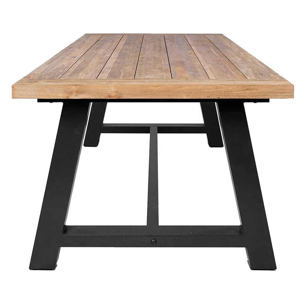 Spisesett ute Leon 7 deler aluminium og tau sideprofil