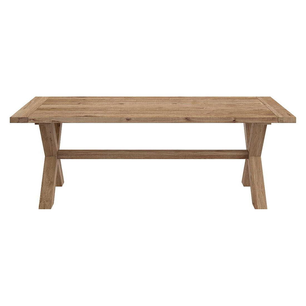 Spisesett ute Leon Dublin 7 deler aluminium og tau 220x100 cm - OUTLIV.