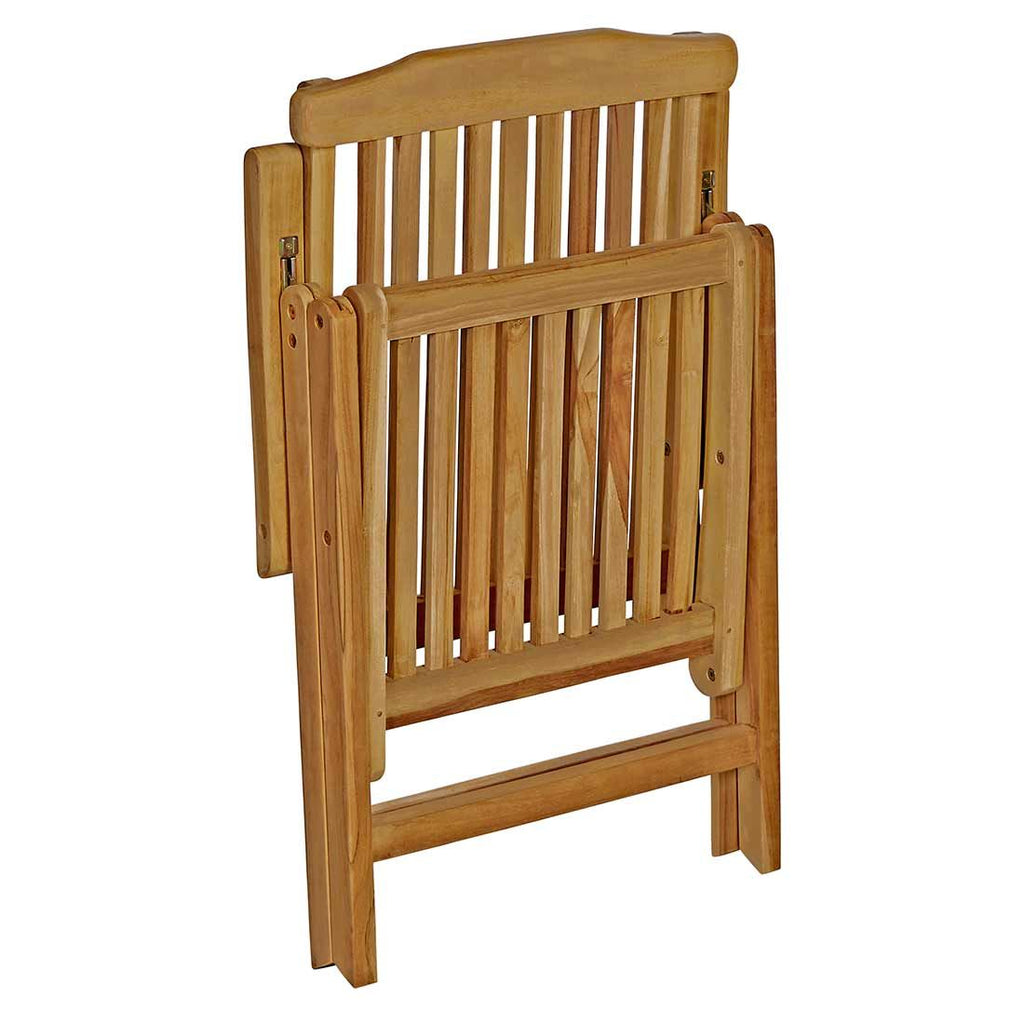 Spisesett ute Ontario 4 plasser teak 120x70 cm - OUTLIV.