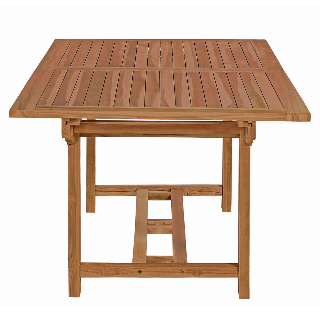 Spisesett ute Ontario 6 plasser teak 180/240x100 cm - OUTLIV.