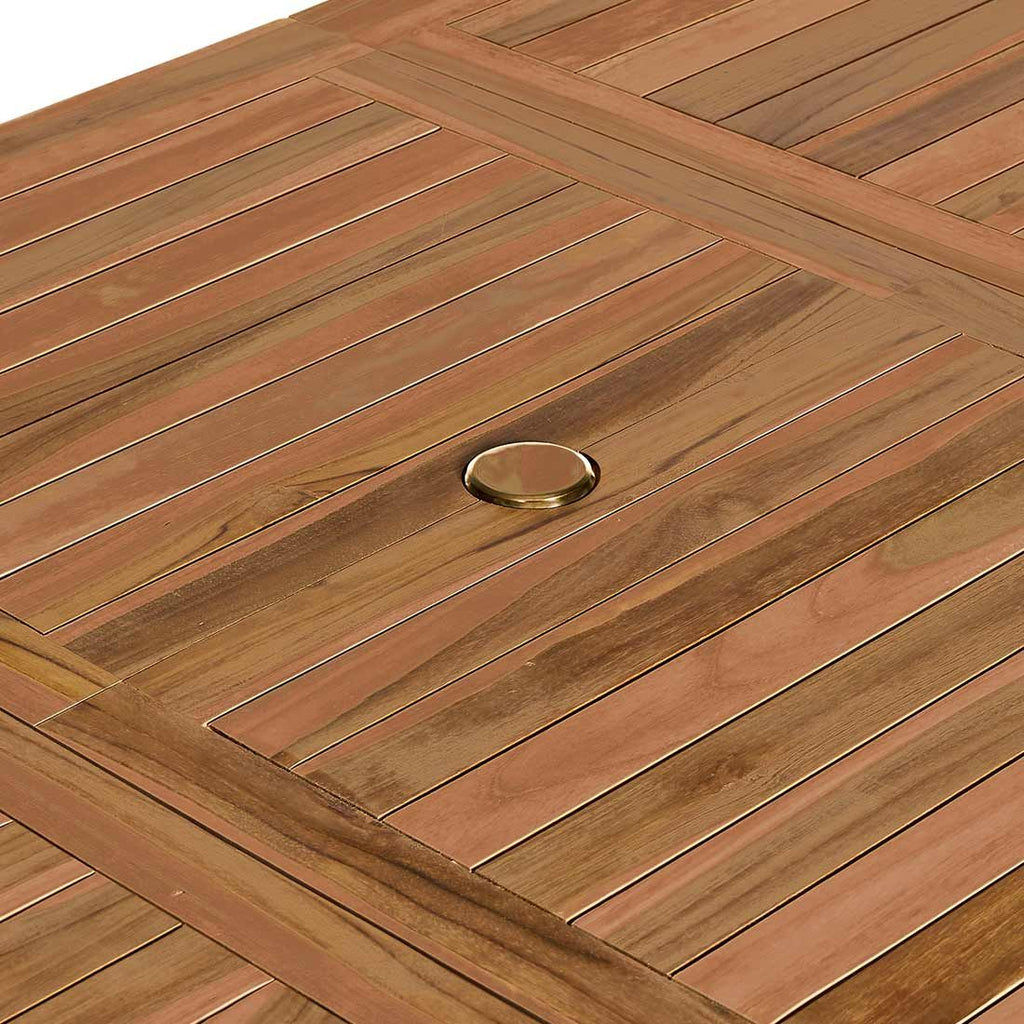 Spisesett ute Ontario 6 plasser teak 180/240x100 cm - OUTLIV.