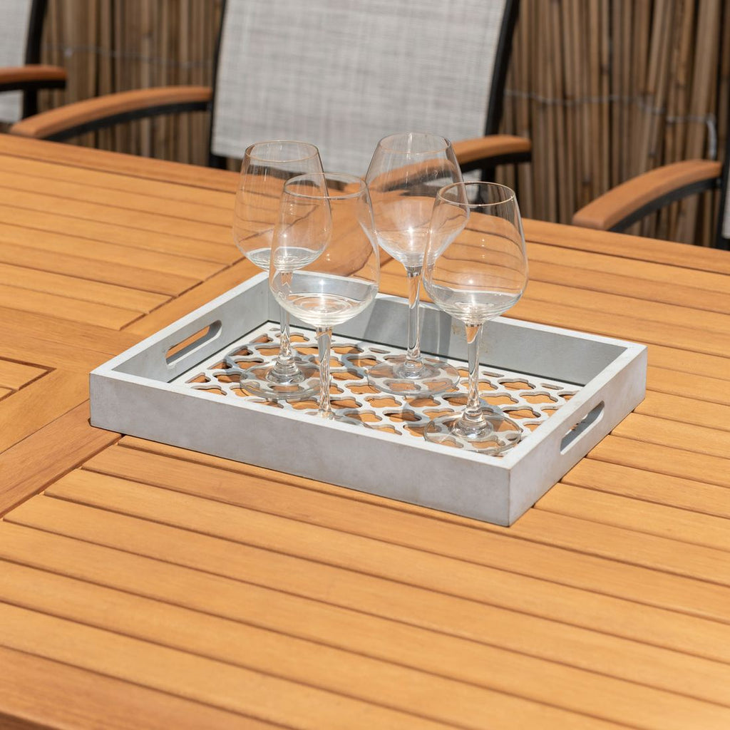 Spisesett ute Ragusa 8 plasser, eukalyptus 180/240x100 cm - LifestyleGarden