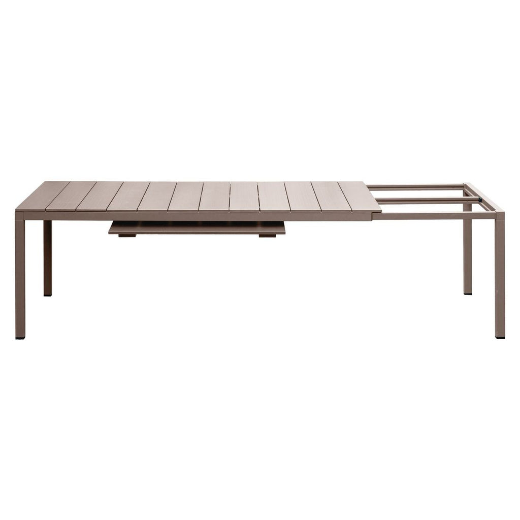 Spisesett ute Rio 6 plasser aluminium Nardi i taupe farge