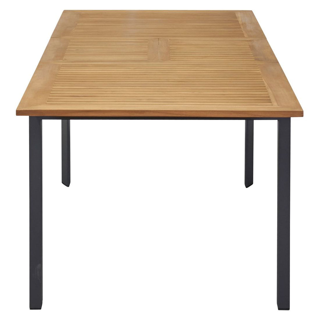 Spisesett ute Unicamo 6 plasser aluminium teak samlet sett