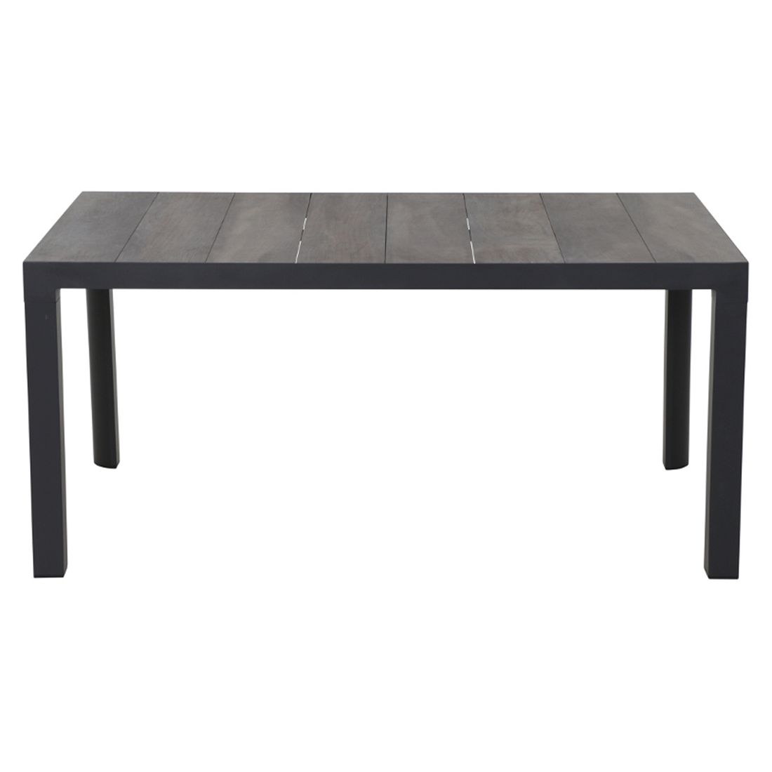 Spisesett ute Velia aluminium keramikk aluminiumramme detalj