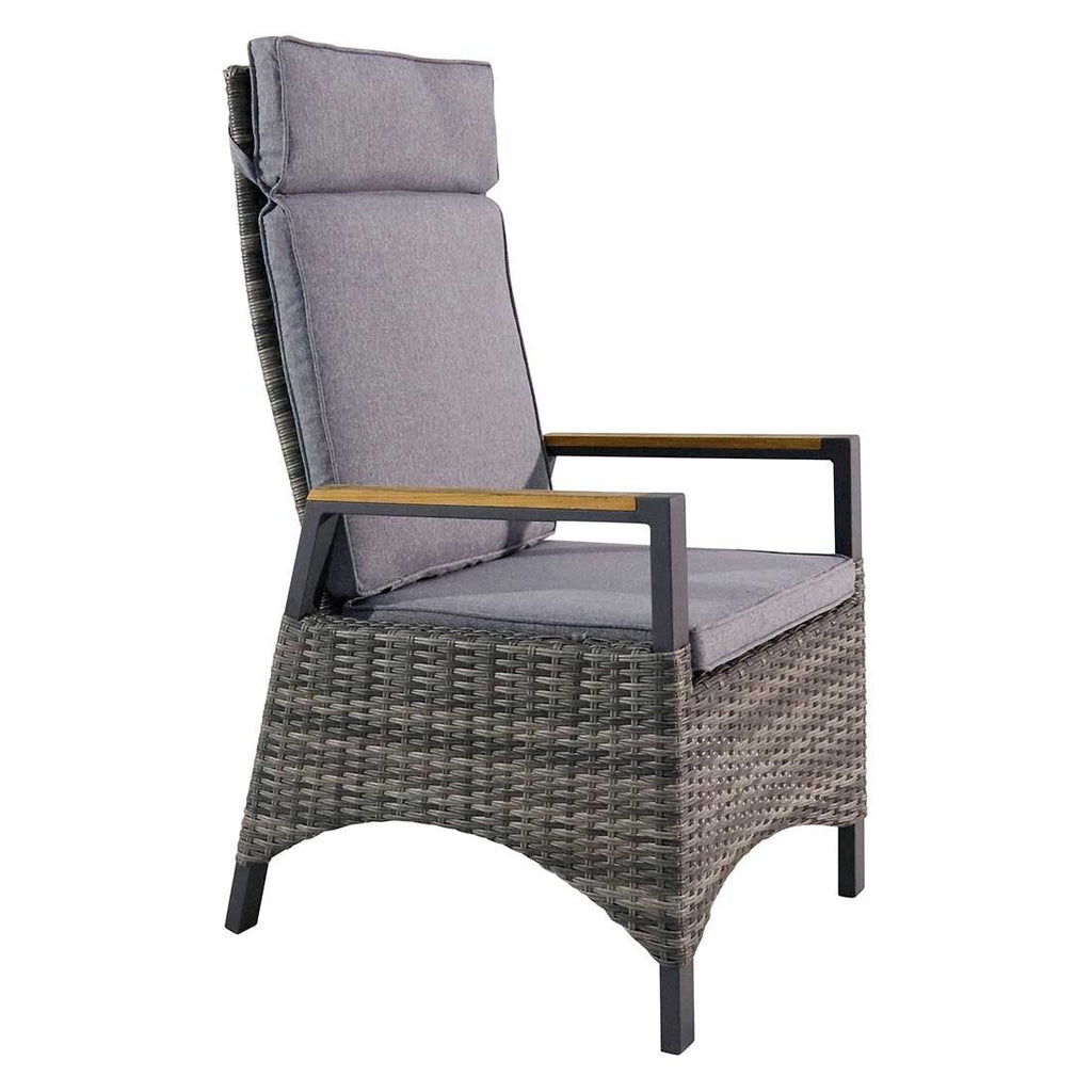 Spisesofa Keramo aluminium/polyrotting 205 cm justerbar bakside