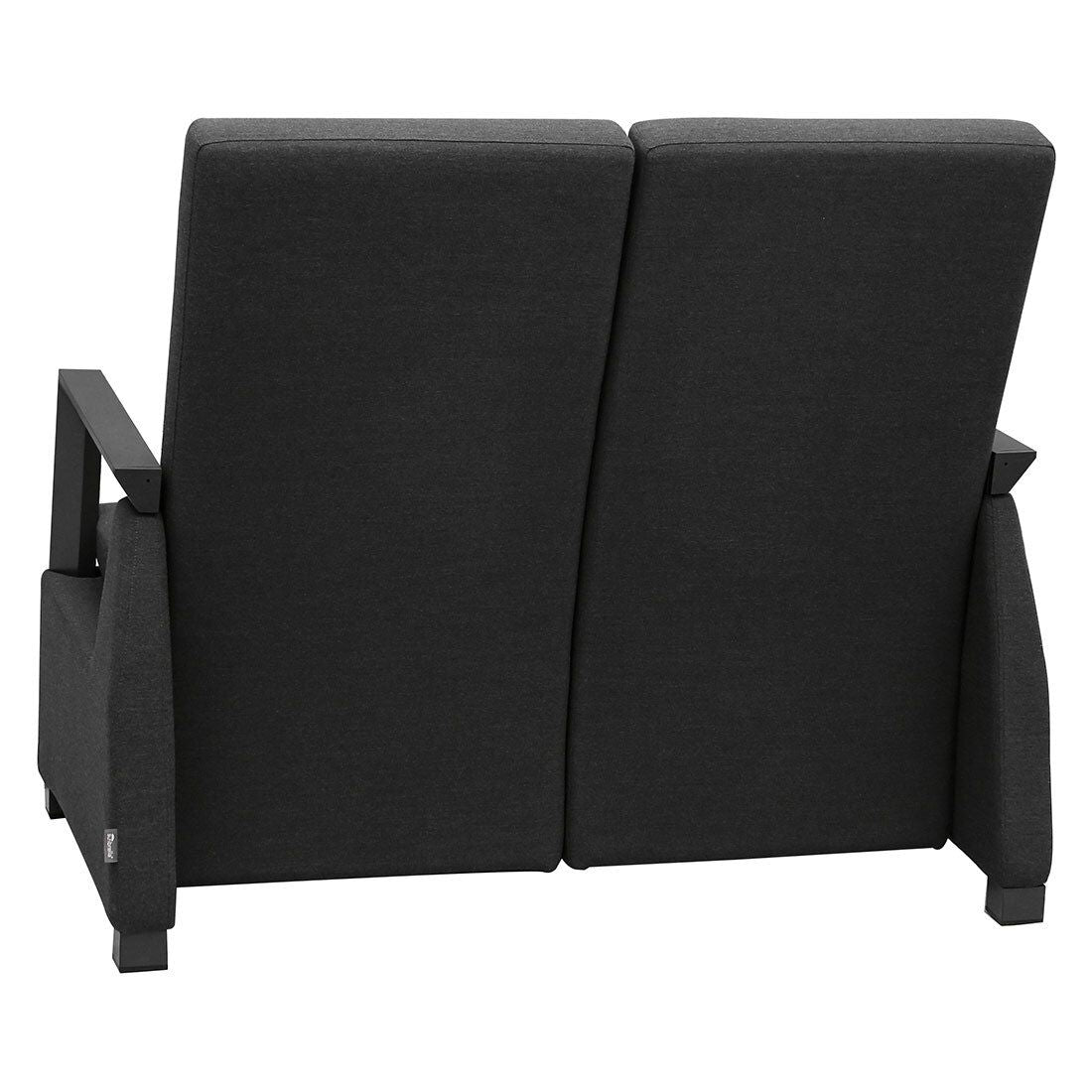 Spisesofa Malaga aluminium/Sunbrella 124 cm justerbar rygg