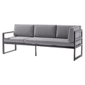 Spisesofa ute Adelaide aluminium Sunproof 213 cm forfra