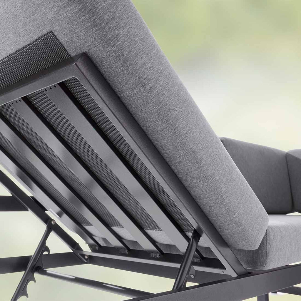 Spisesofa ute Adelaide aluminium Sunproof 213 cm bakside
