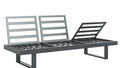Spisesofa ute Atlanta aluminium 210x73 cm - OUTLIV forfra