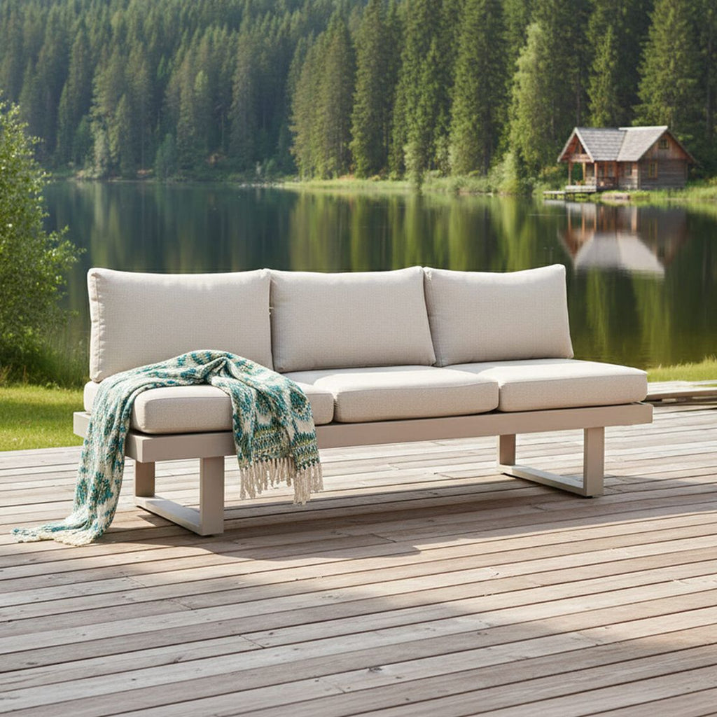 Spisesofa ute Atlanta aluminium 210x73 cm - OUTLIV bakside