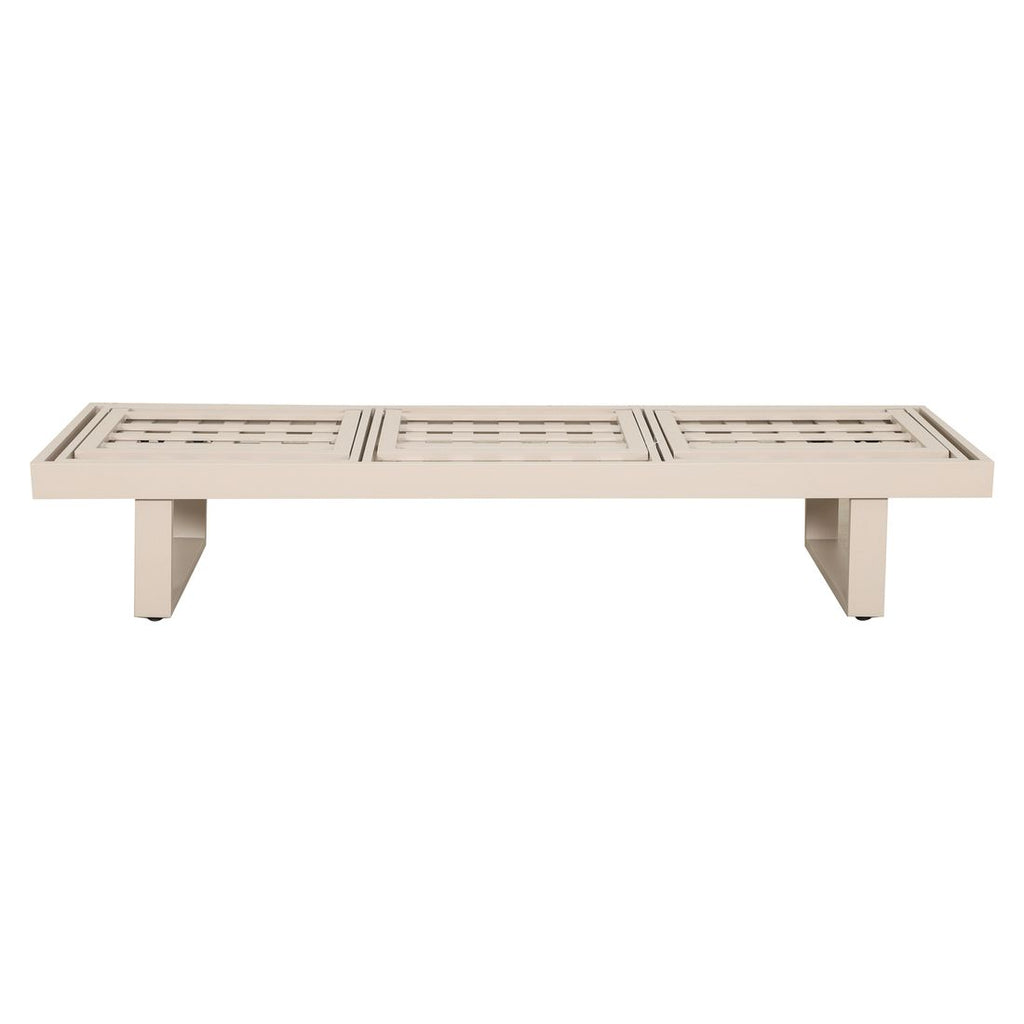 Spisesofa ute Atlanta aluminium 210x73 cm - OUTLIV detalj av aluminium ramme