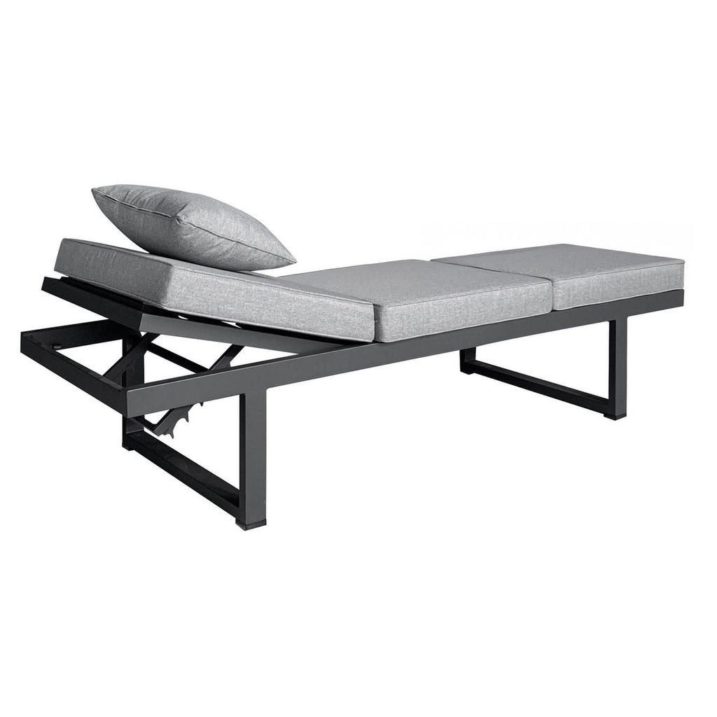 Montert Spisesofa ute Broome aluminium/polyester 214 cm på terrasse