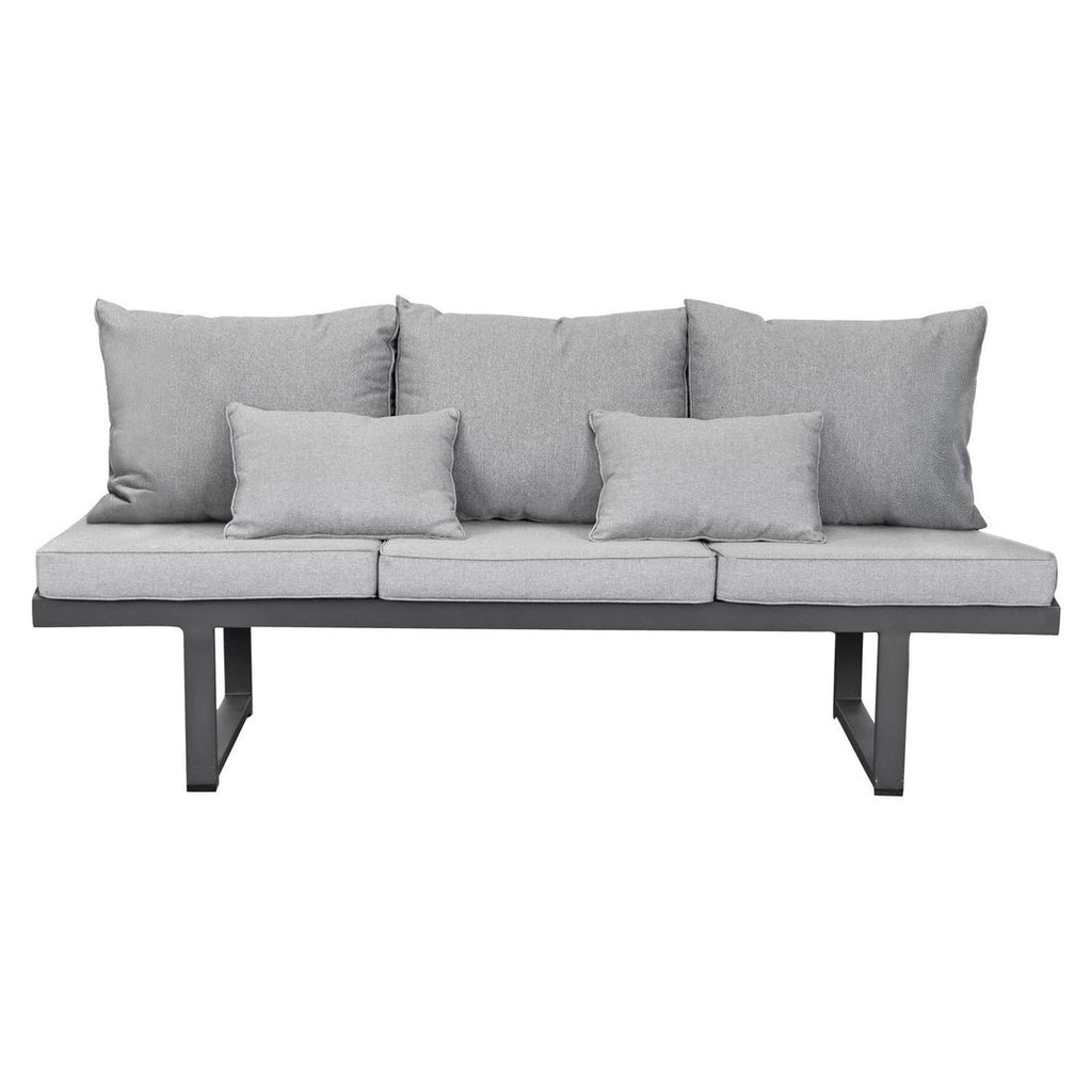Oversikt av Spisesofa ute Broome aluminium/polyester 214 cm i hage