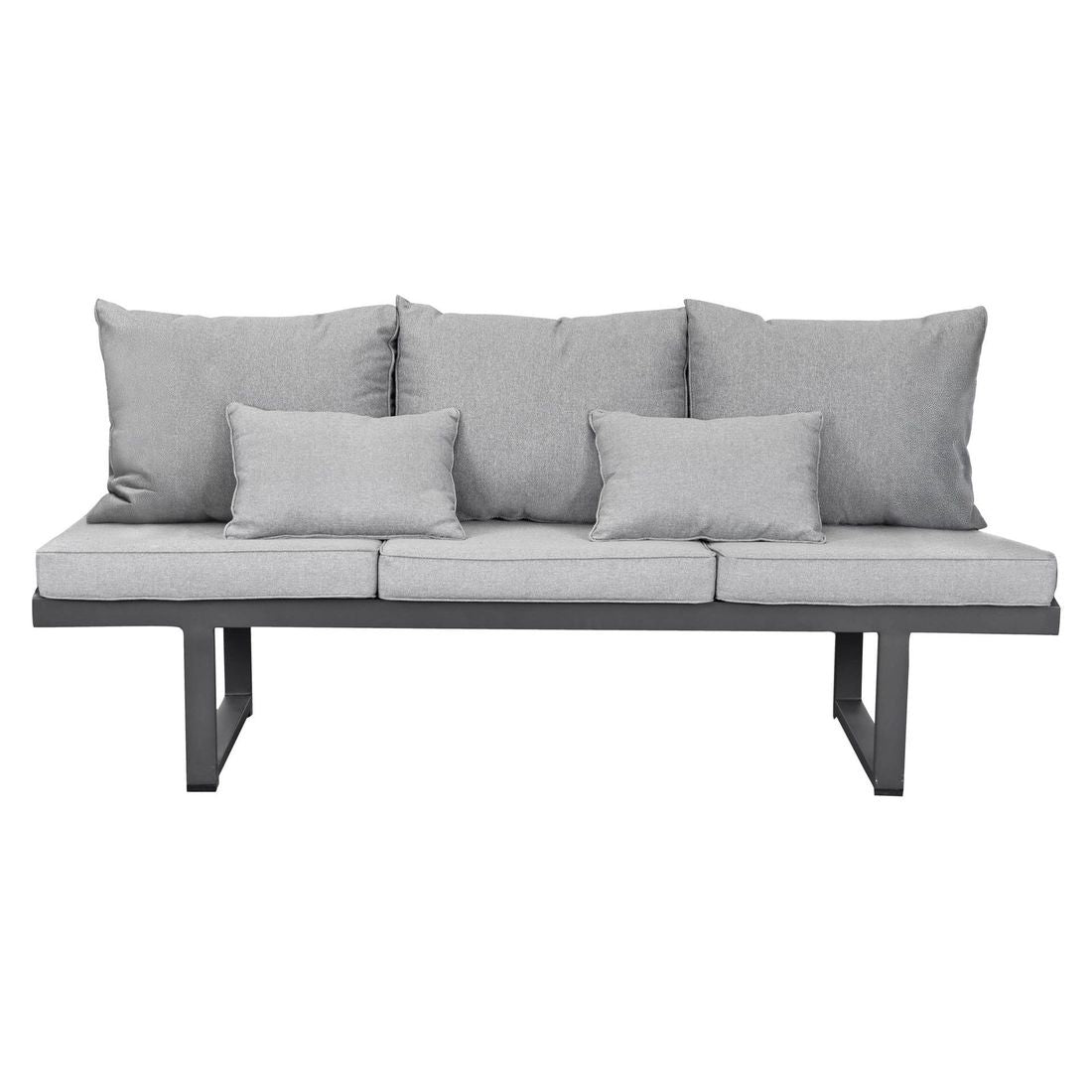 Oversikt av Spisesofa ute Broome aluminium/polyester 214 cm i hage