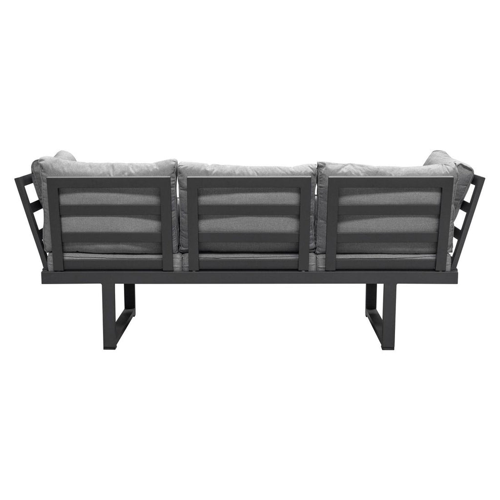 Polstrede puter på Spisesofa ute Broome aluminium/polyester 214 cm