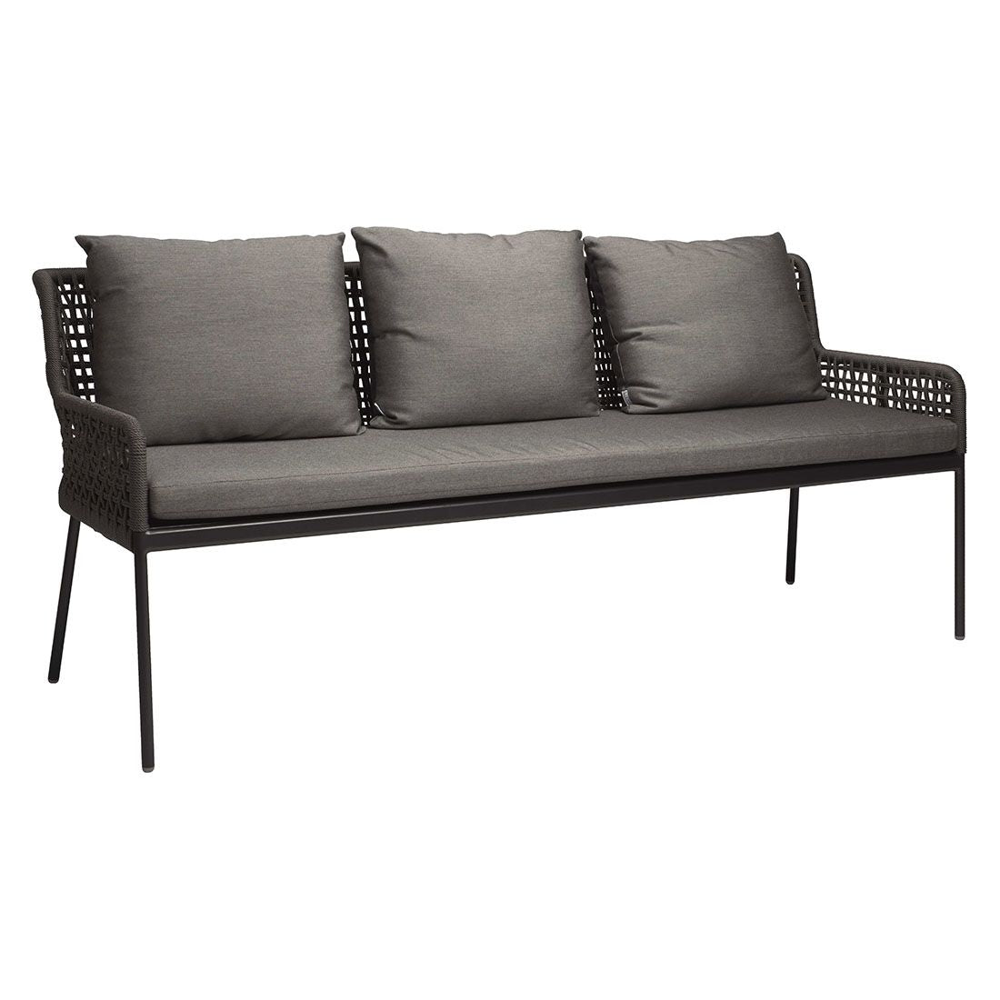 Spisesofa ute Greta aluminium tau 195 cm - Stern forfra