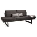 Spisesofa ute New Holly regulerbar aluminium/utestoff 216 cm forfra