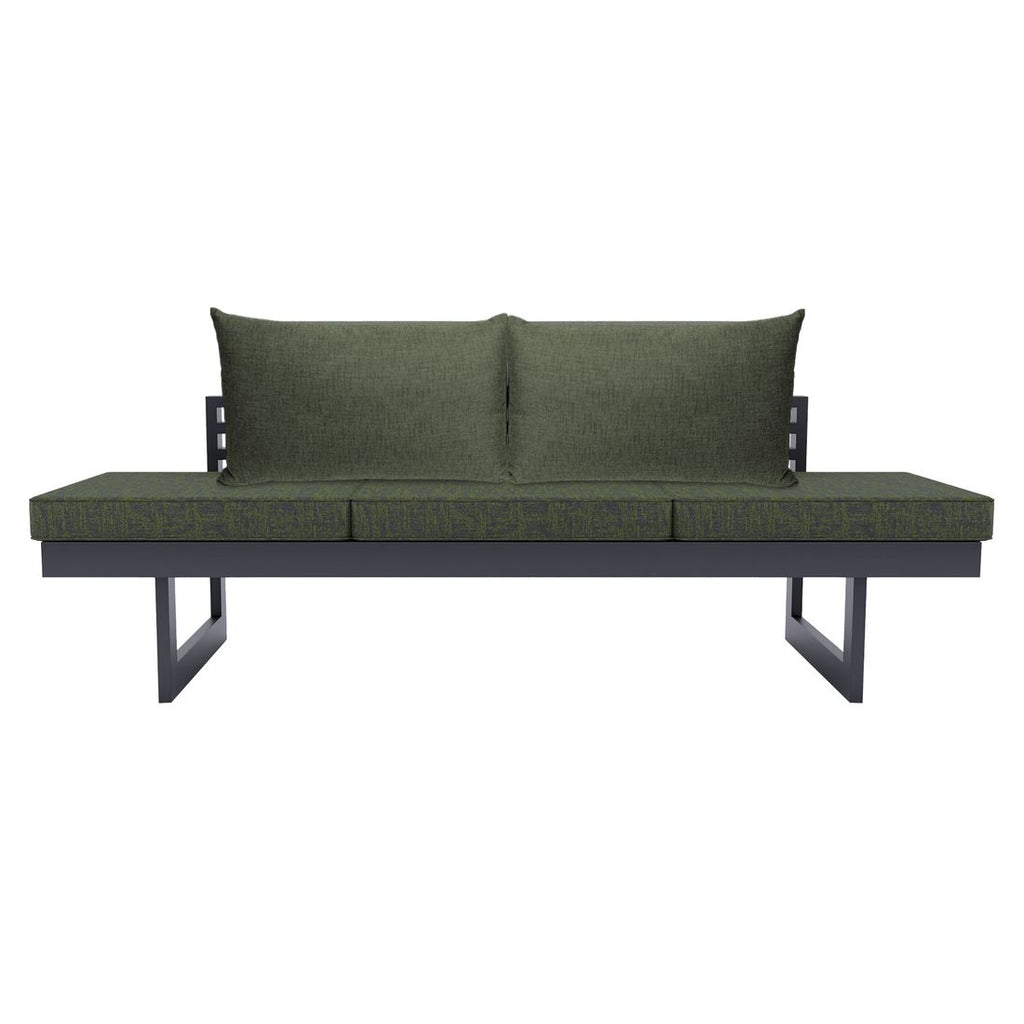Spisesofa ute New Holly justerbar aluminium bakside
