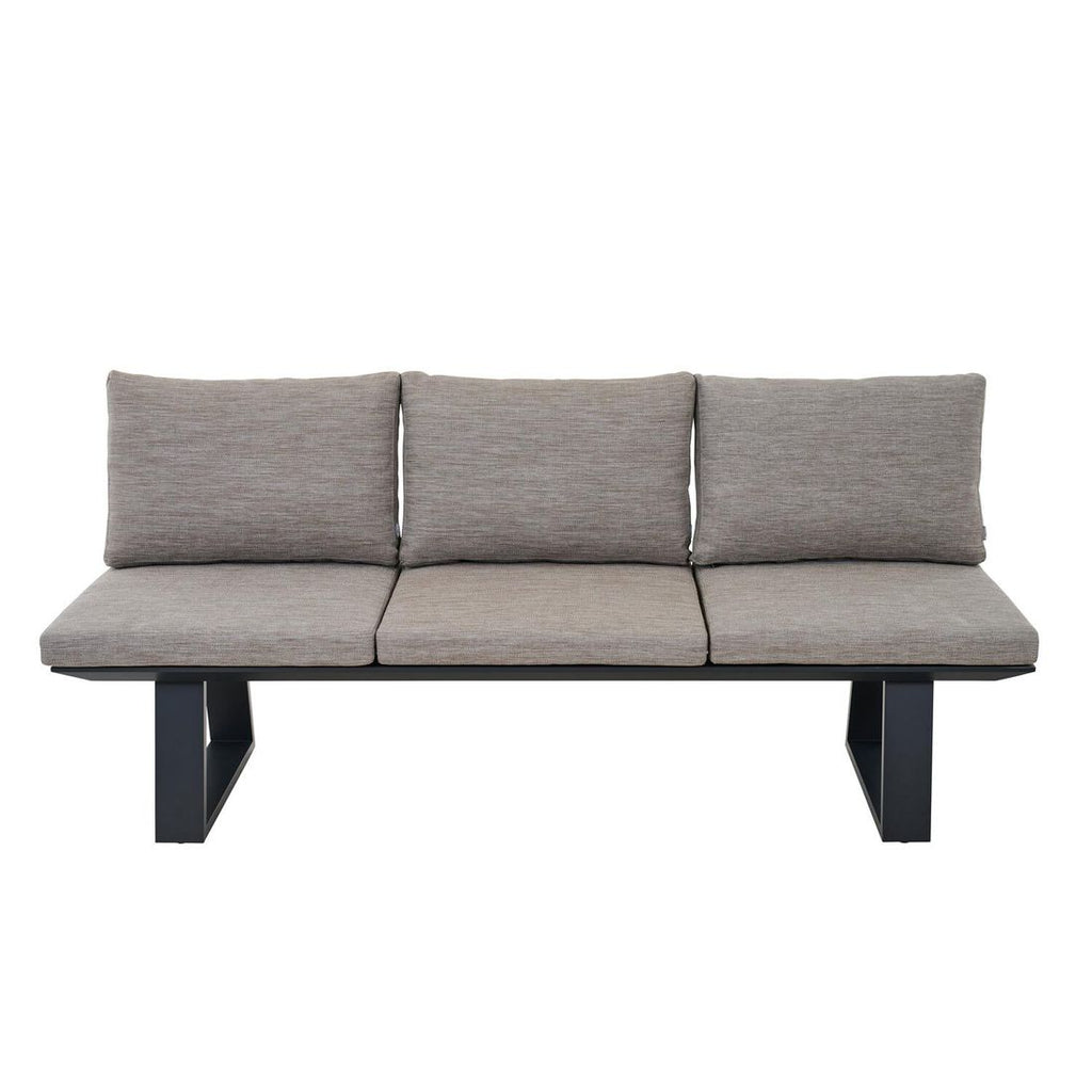 Spisesofa ute Repton aluminium/Texfabric 195 cm nærbilde av ramme