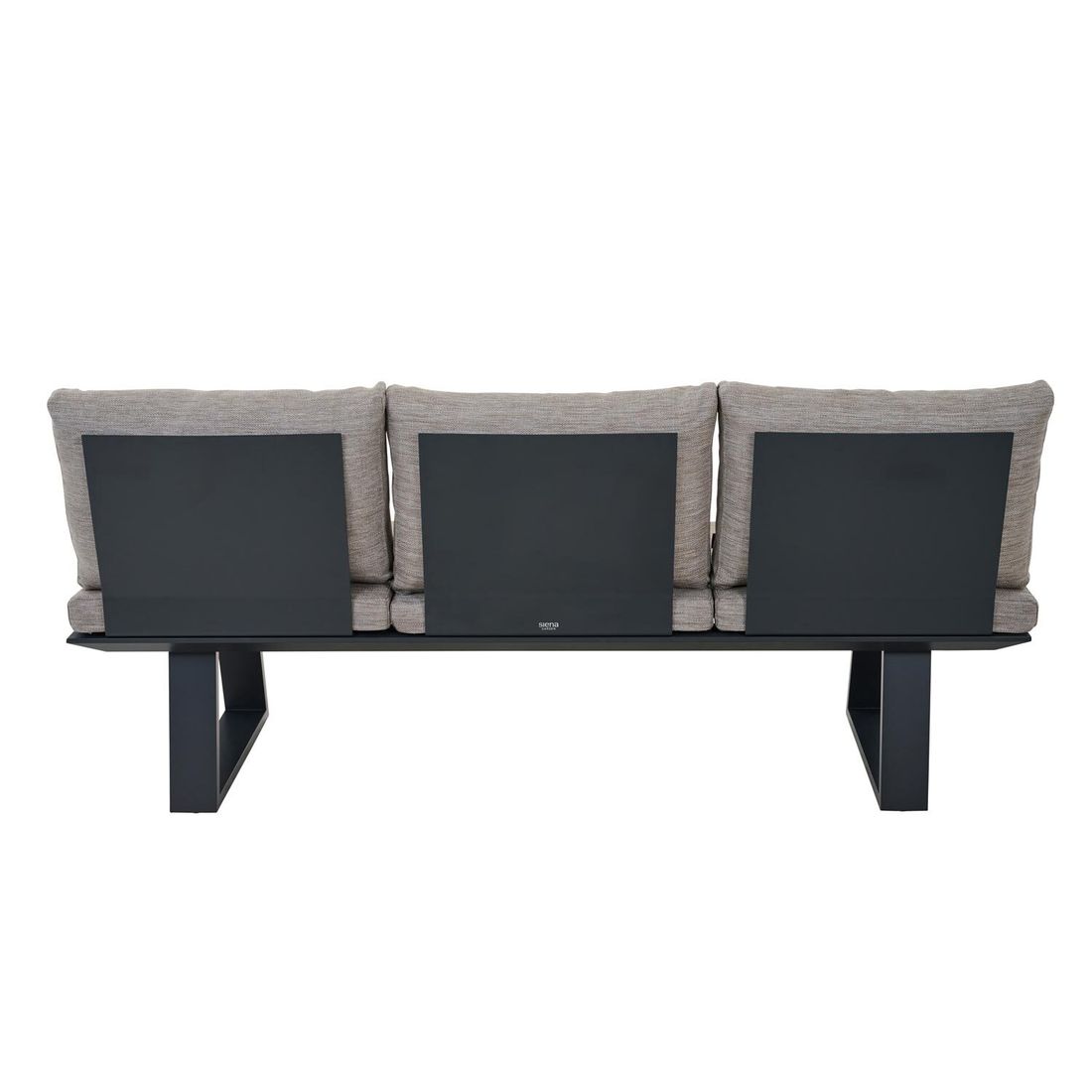 Spisesofa ute Repton aluminium/Texfabric 195 cm - Siena Garden