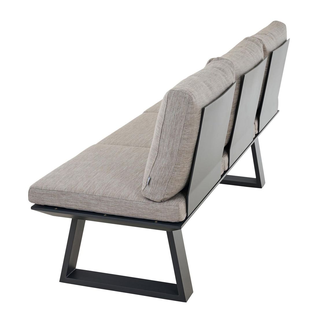 Spisesofa ute Repton aluminium/Texfabric 195 cm - Siena Garden