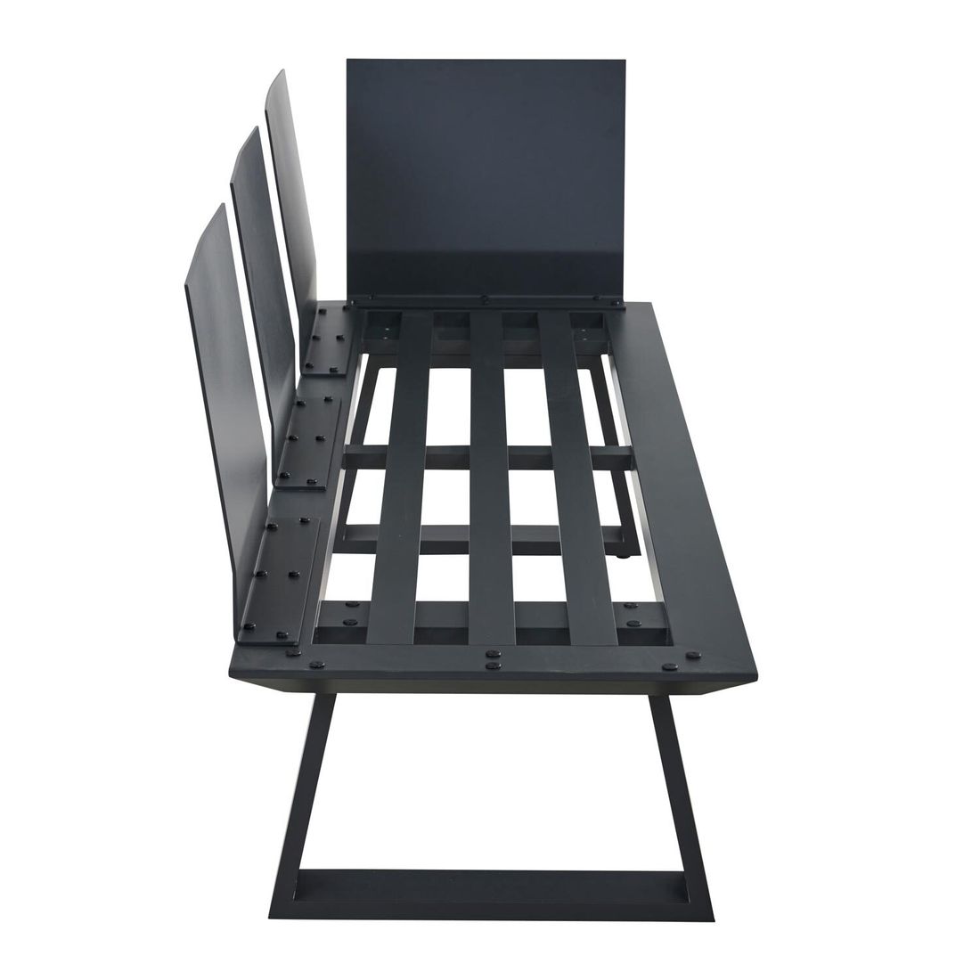 Spisesofa ute Repton aluminium/Texfabric 195 cm - Siena Garden