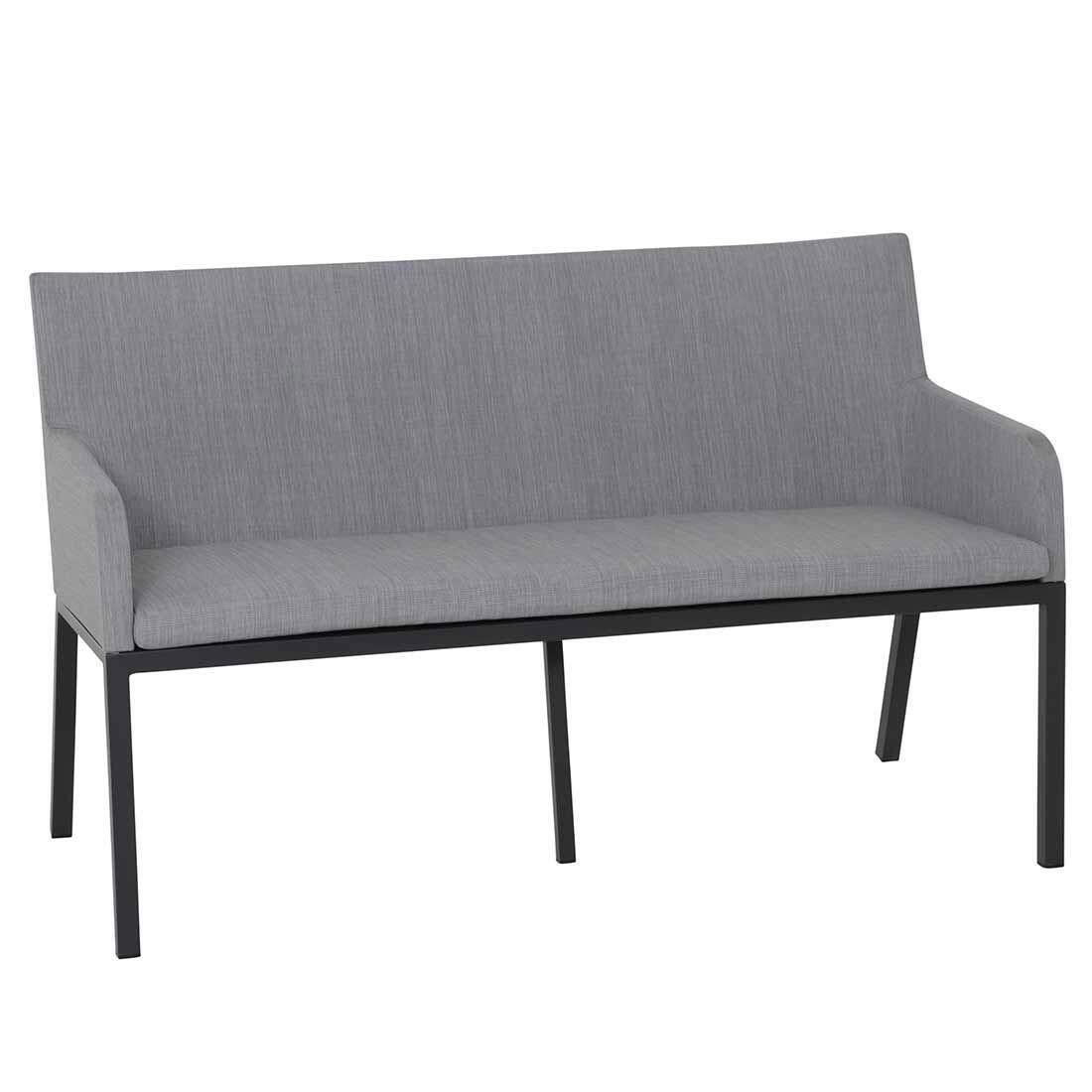 Spisesofa ute Ricardo aluminium 138x63 cm bakside