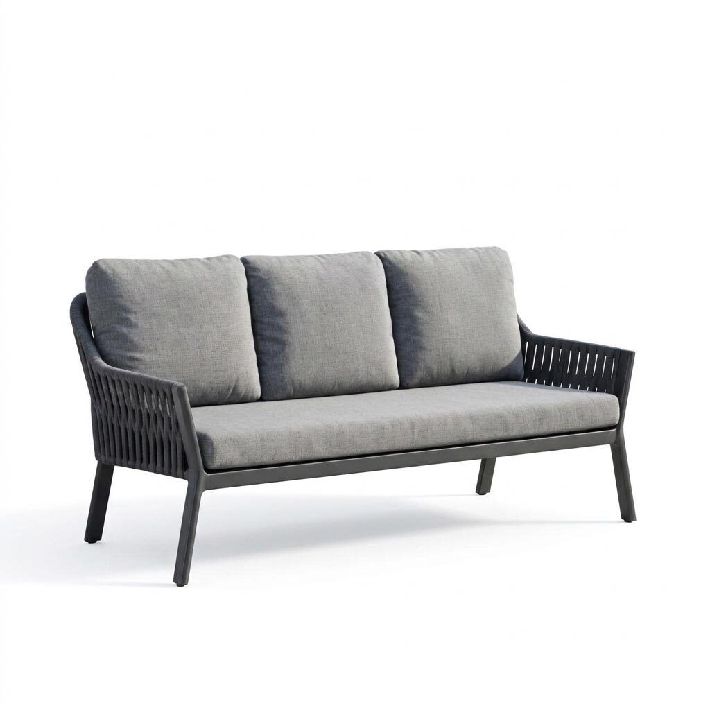 Spisesofa ute Sofano aluminium tau olefin 171 cm bakside