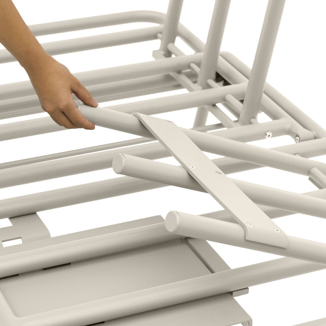 Spisesofa ute Somerset aluminium olefin 199 cm brukt utendørs
